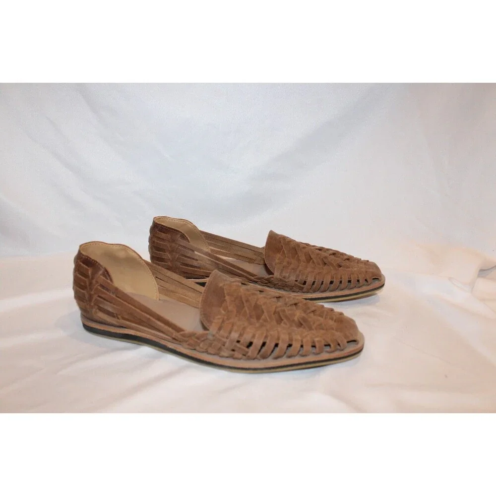 Nisolo Leather Sandal Huarache Men's TOBACCO BROWN NIB SZ 11.5 MSRP $150